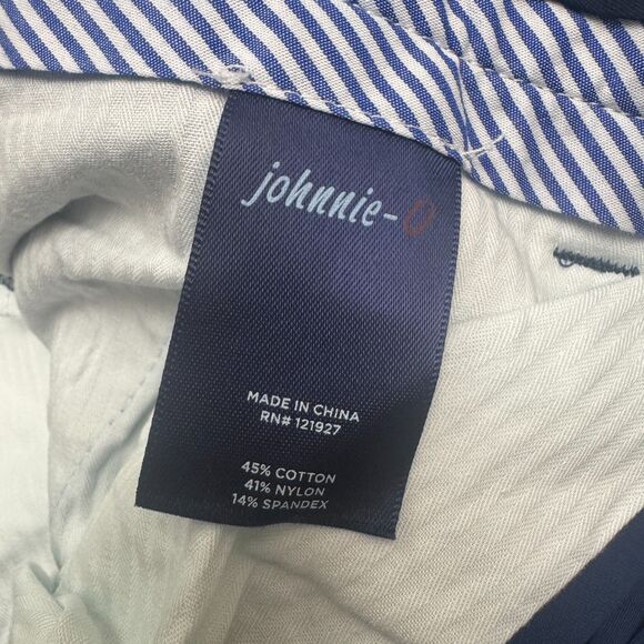 Johnnie-O Jupiter Golf Chino Pants Mens 35x32 Lake Blue Straight Leg Performance - Picture 7 of 16